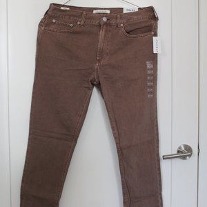 PacSun Skinny Jeans Maroon 34 x 30 NEW w/ TAGS